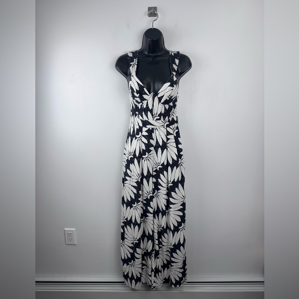 Farm‎ Rio Women Copacabana Floral Wide Leg Jumpsuit Size XS